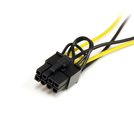 Startech.Com 6in SATA Power to 8 Pin PCIe Video Card Power Cable Adapter SATPCIEX8ADP